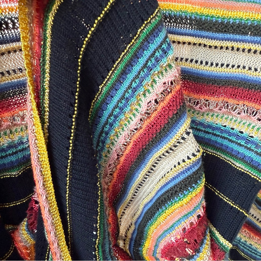 POLO RALPH LAUREN Blue Label Serape Southwestern Wrap Sweater - Picture 10 of 15